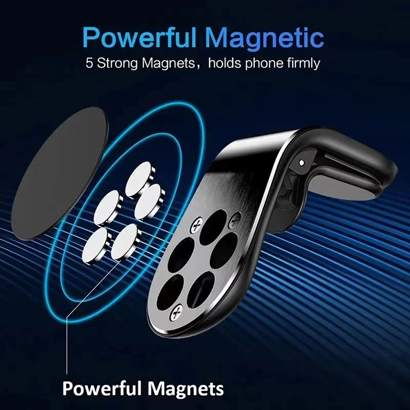1szt Magnetyczny uchwyt samochodowy na telefon Metalowy stojak Akcesoria do Audi A6 C5 C6 C7 C8 A4 B5 B6 B7 B8 B9 S3 S4 S5 Q3 8U Q5 8R Q7 Q8 TT