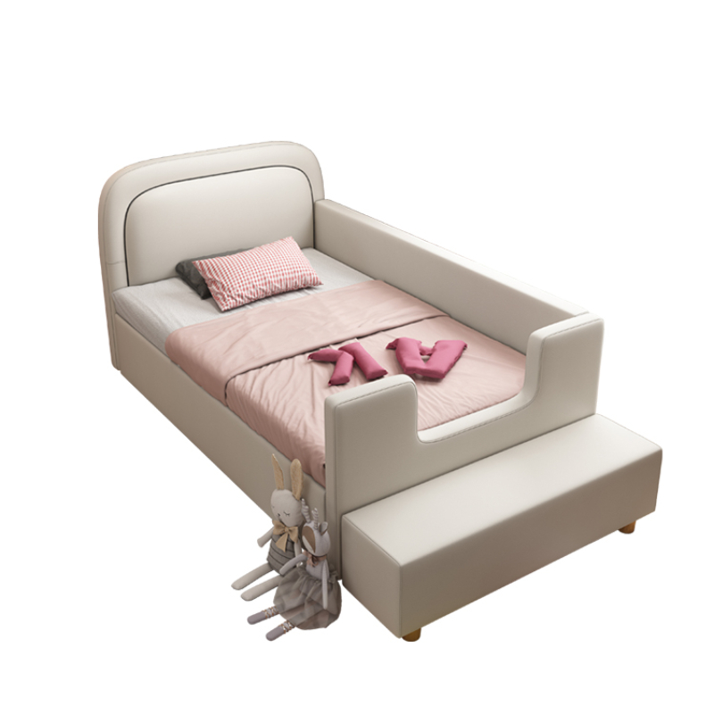 Camas De princesa para niñas y niños, Comferter moderno rosa, Cama De bebé, Loft, Camas De Dormitorio blancas, muebles para el hogar