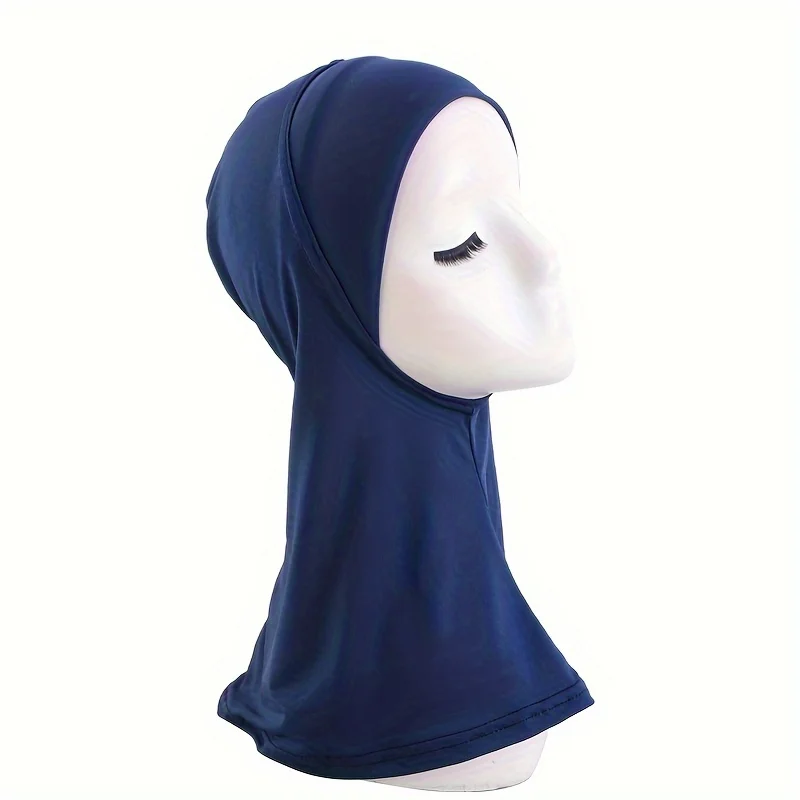 Elástico étnico longo tubo undercap hijab bonés respirável lenço chapéu para mulheres macio hijab bonnet com cobertura completa do pescoço