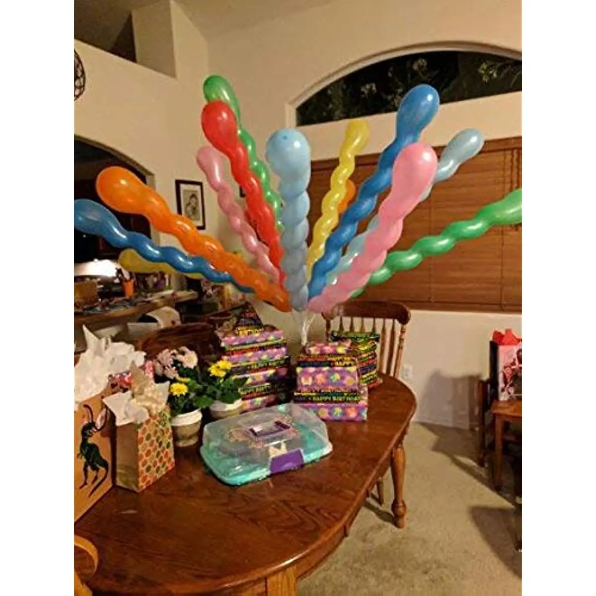 20/50Pcs Multicolor เกลียวยาวบอลลูนที่ไม่ซ้ํากัน Twist Spiraal Latex บอลลูนงานแต่งงาน Happy วันเกิดตกแต่งวันหยุดของเล่นเด็ก