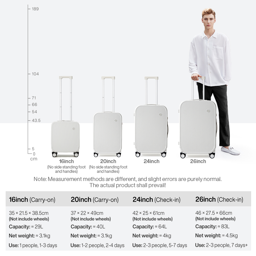 Mixi ลายกระเป๋าเดินทาง 20 นิ้วขนาดห้องโดยสารกระเป๋าเดินทางน้ําหนักเบากระเป๋าถือ Rolling ล้อ PC กระเป๋าเดินทาง 24 26 นิ้ว M9273