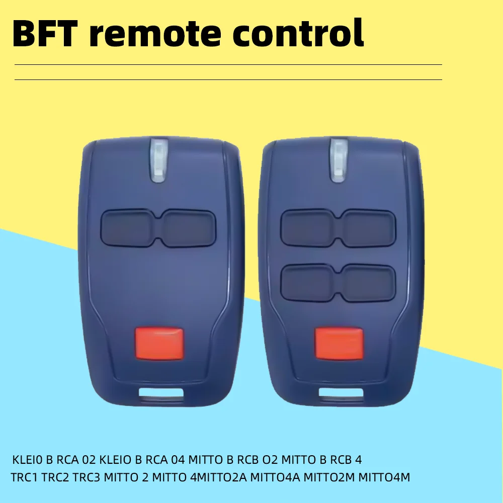 1-20 piezas para BFT MITTO 2 y 4 B RCB02 RCB04 KLEIO B RCA02 RCA04 TRC1 TRC2 TRC3 Control remoto para puerta de garaje 433,92 MH