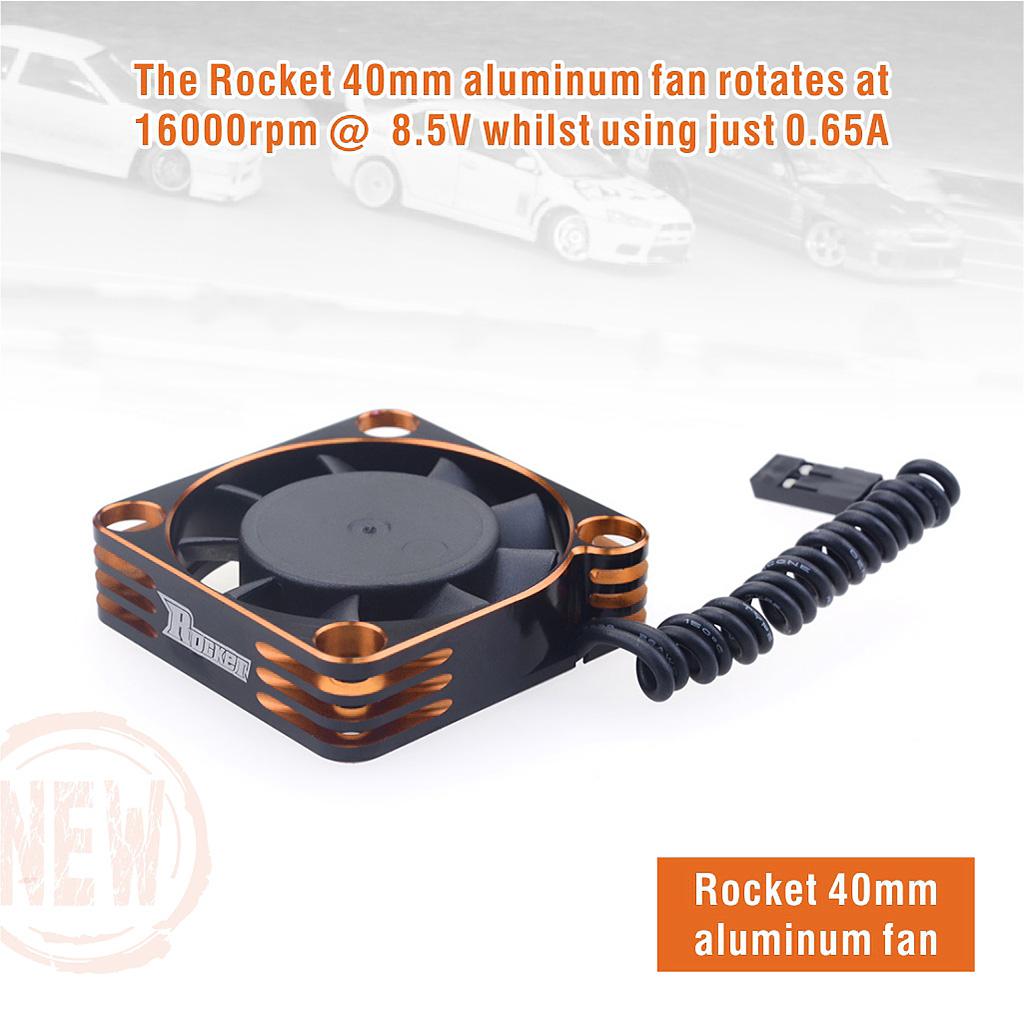 SURPASS Rocket Metall-Lüftermotor 25 mm 30 mm 35 mm 40 mm 50 mm Aluminium-Kühlventilator-Kühlkörper-Lüfterabdeckung für 3650 540 RC-Motor ESC