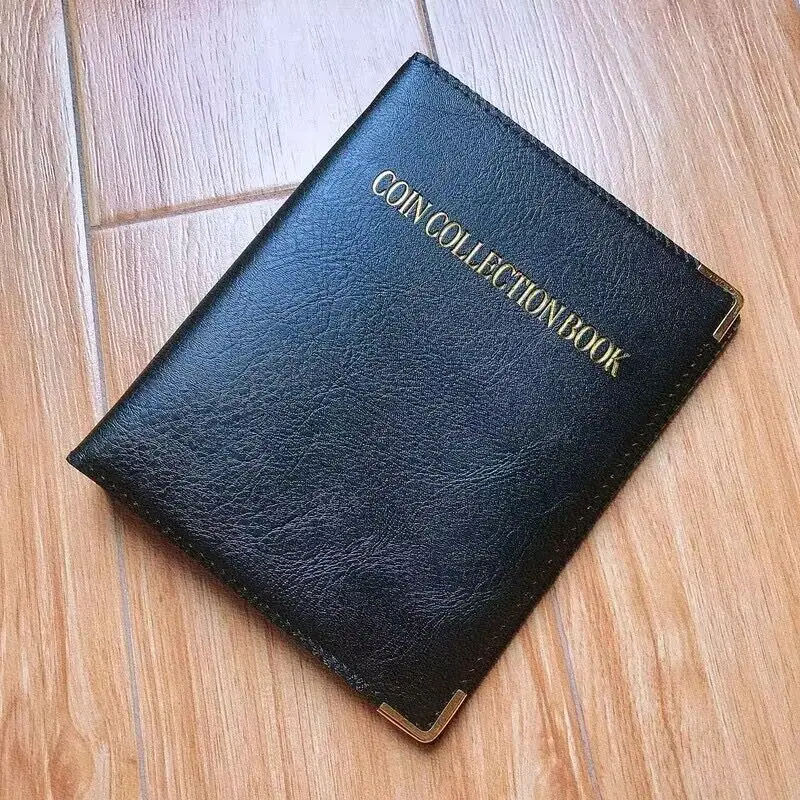 120/360 Pockets Coin Collection Book 10/20 Pages Coin Collection Holder Album Commemorative Coin Organizer Storage