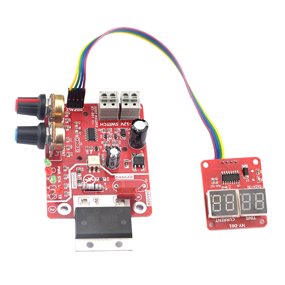 AC9-12V DIY NY-D01 制御ボード 40A/100A スポット溶接機制御ボード溶接機パネル調整時間電流デジタル表示