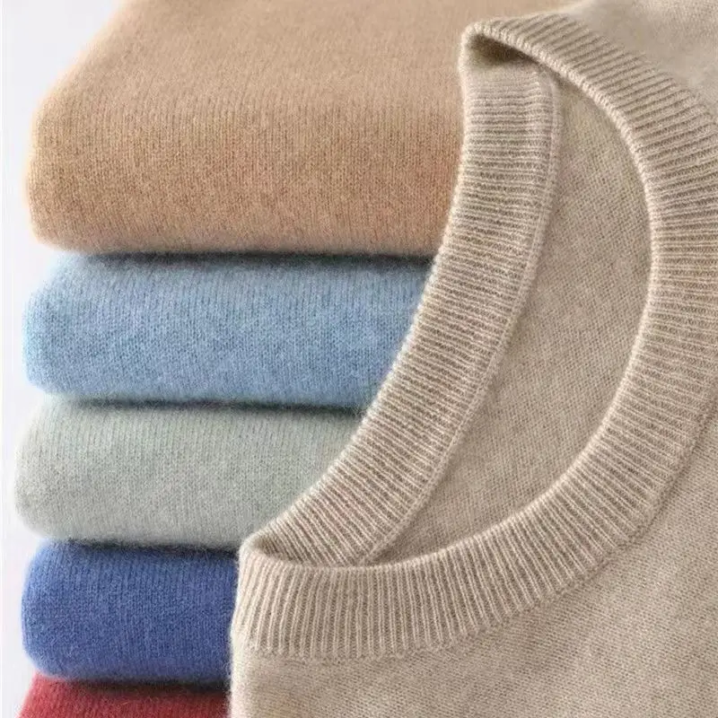 Heißer Verkauf Kaschmir männer Pullover Oansatz Gestrickte Jumper Langarm Männlichen Pullover Weiche Warme Woolen Mode Kleidung Große Größe