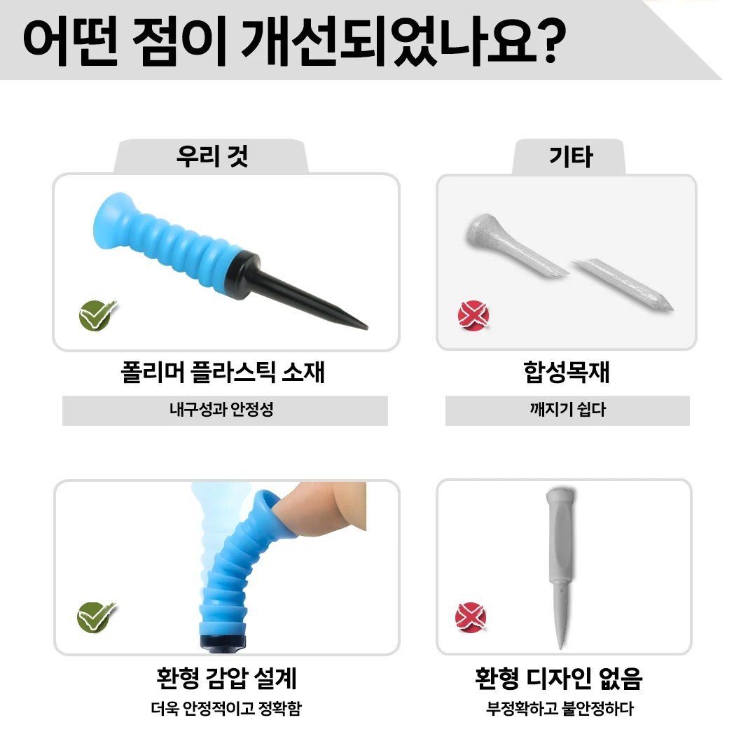 Caiton 360 ° 유연한 고무 골프 티, 내구성, 낮은 마찰, 생생한 멀티 컬러, 일상 골퍼에게 이상적, 3.2in/81mm, 5 개