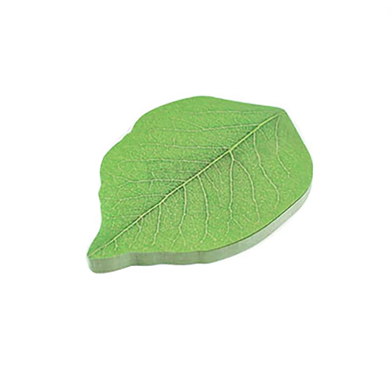 50 แผ่น Leaf Shape Sticky Note Pads น่ารัก Self-Adhesive Memo Notepad Kawaii โรงเรียนอุปกรณ์สํานักงานเครื่องเขียน