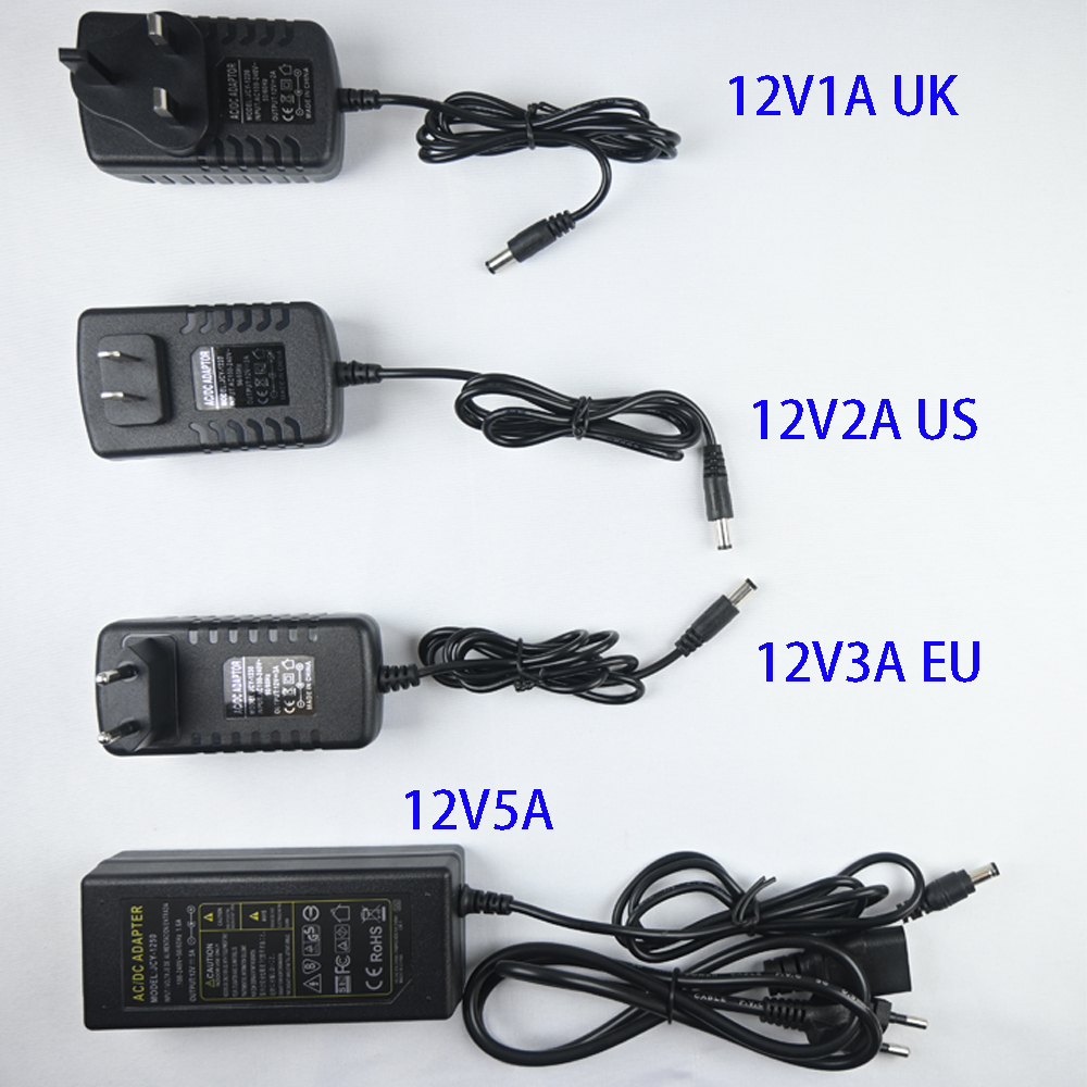 12w 36w 48w 60w 72w 120w Treiber Universal DC-Schnitts telle LED-Netzteil 12V 24V eu us uk Standard-Stecker Beleuchtungs transformatoren