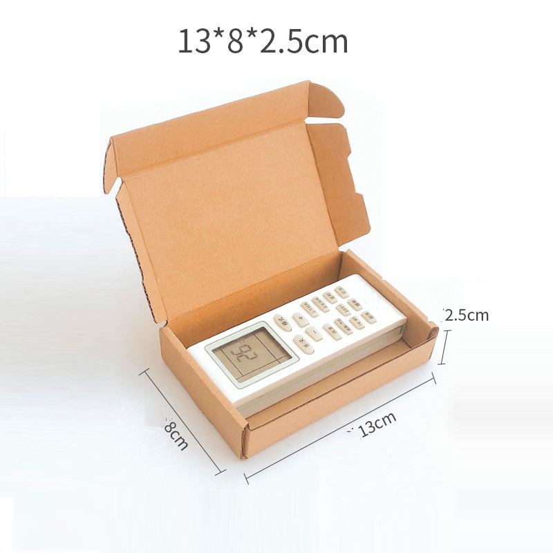 Cajas postales de cartón grandes de 13x8x2,5 cm, caja de papel Kraft para regalo de pequeñas empresas, embalaje de correo, avión, 10 unids/lote