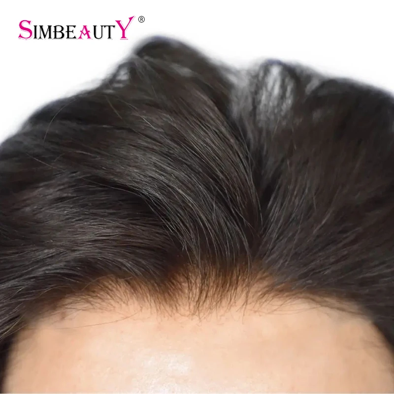 100% cabelo humano masculino peruca natural linha fina pele completa base do plutônio durável fino 0.1mm perucas masculinas unidade de substituição prótese capilar