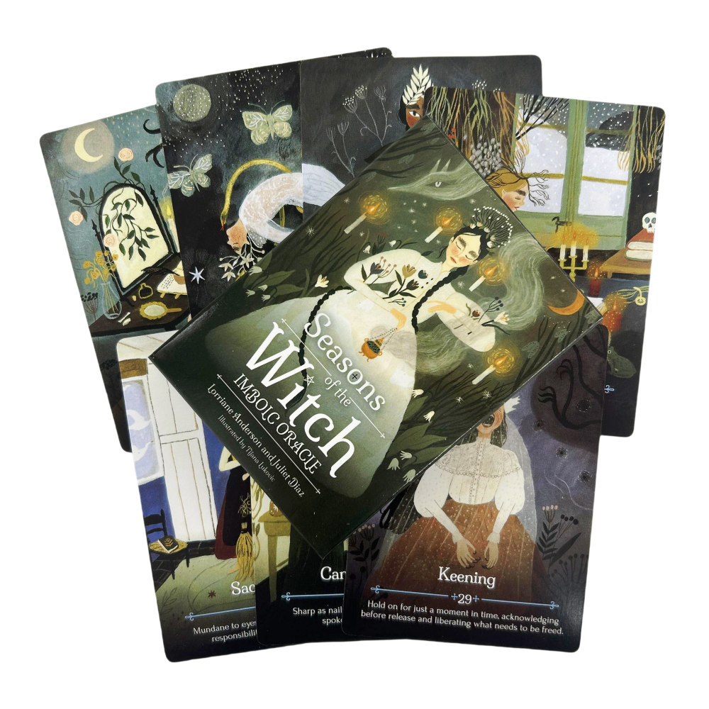 Seasons Of The Witch Imbolc การ์ด Oracle 44 ภาษาอังกฤษ Visions Divination Edition Deck Borad เกมไพ่ทาโรต์สําหรับปาร์ตี้เล่น