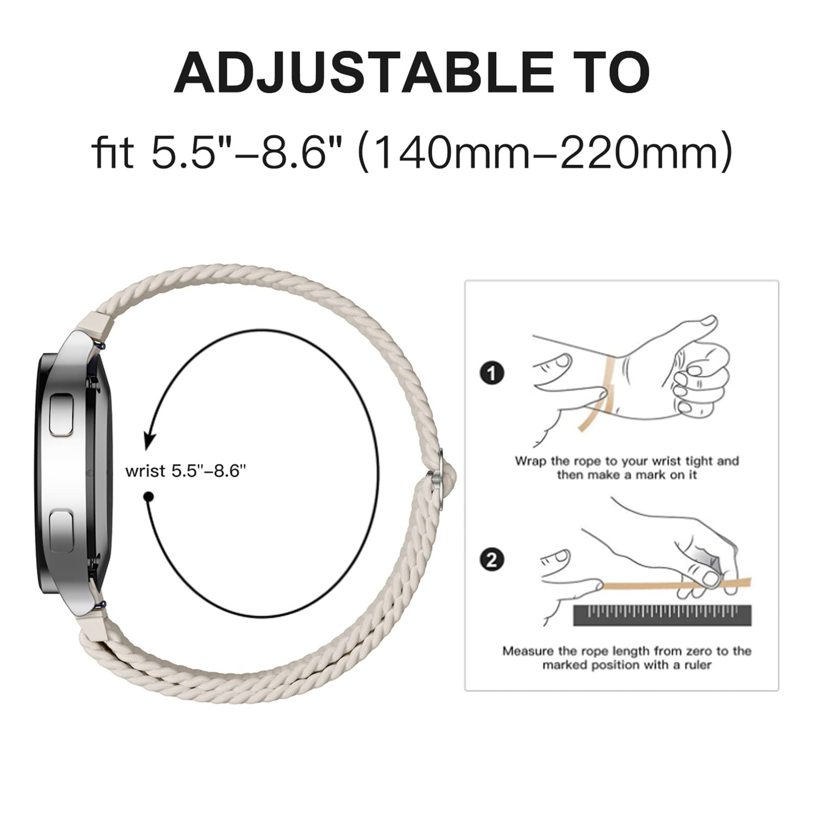 Pulseira de 20mm/22mm para samsung galaxy watch 4/5/6/5 pro/6 clássico/gear s3/active 2 trançado solo loop pulseira huawei gt 2e 3 4