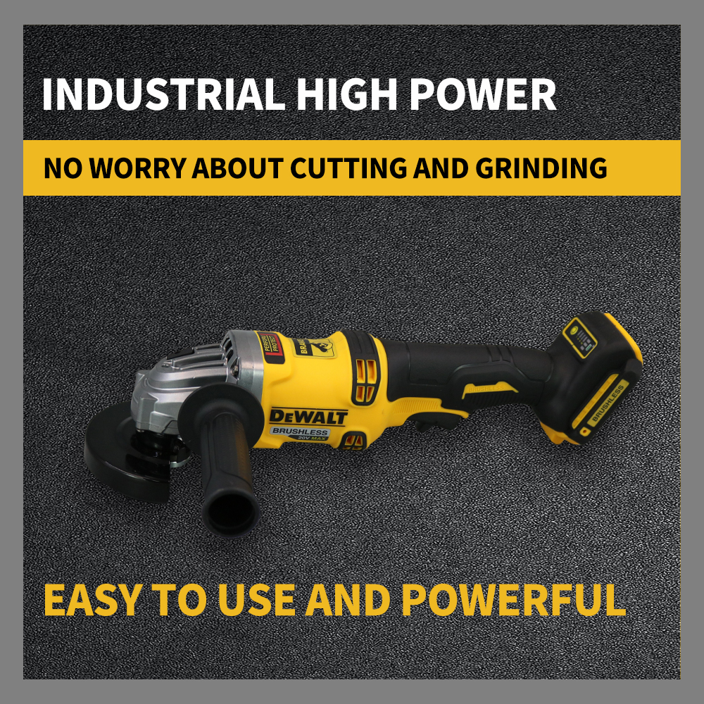 DEWALT-amoladora angular sin escobillas DCG414, corte de Metal/madera/tubería, carga de 100/125/150MM, pulidora, herramientas eléctricas
