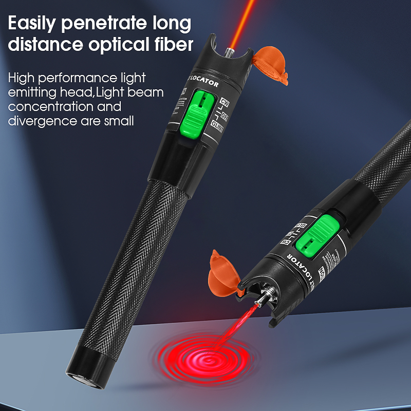 COMPTYCO FTTH pluma probadora de Cable de fibra óptica 1/10/20/30/50mw localizador Visual de fallos SC/FC/ST interfaz de 2,5mm VFL rango de 5-50Km