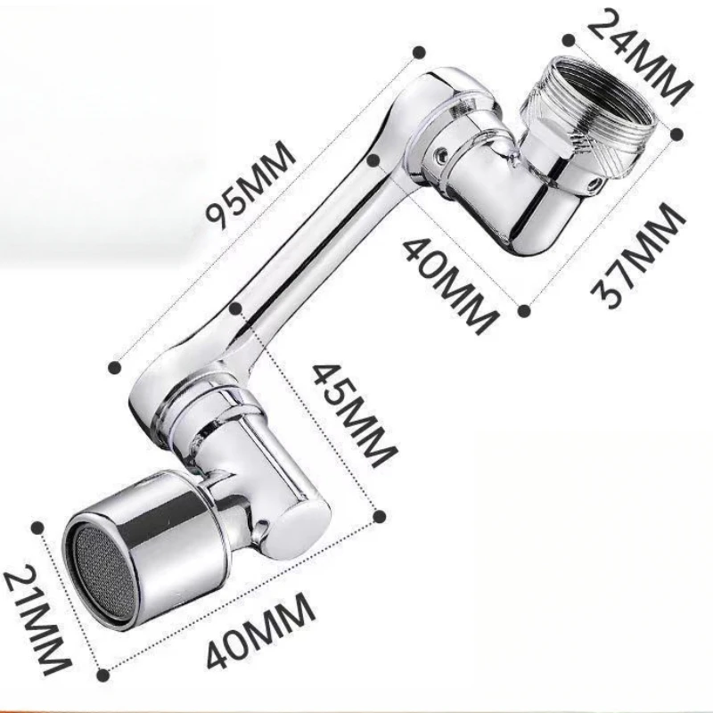 Rotatable Multifunctional Extension Faucet Aerator 1080 Degree Swivel Robotic Arm Water Filter Sink Water Tap Accesorios Baño