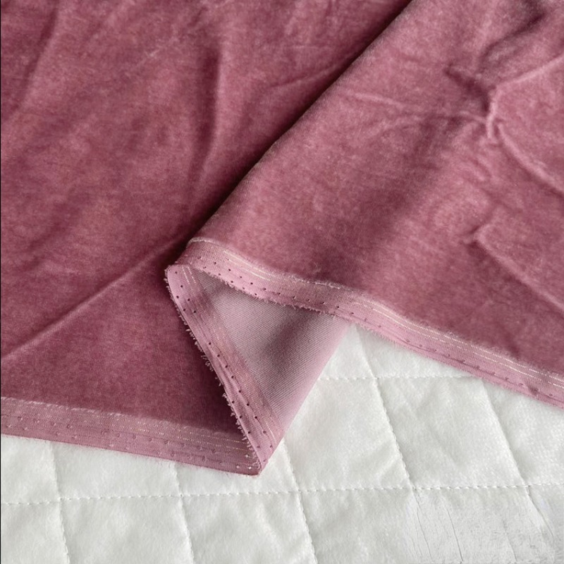 Lady Sapphire คุณภาพสูงผ้าไหมผ้ากํามะหยี่ชุดโดยหลานผ้านุ่มสินค้าสีฟ้าสีแดงสีดําสีเขียวสีม่วง 114-140 ซม.กว้าง