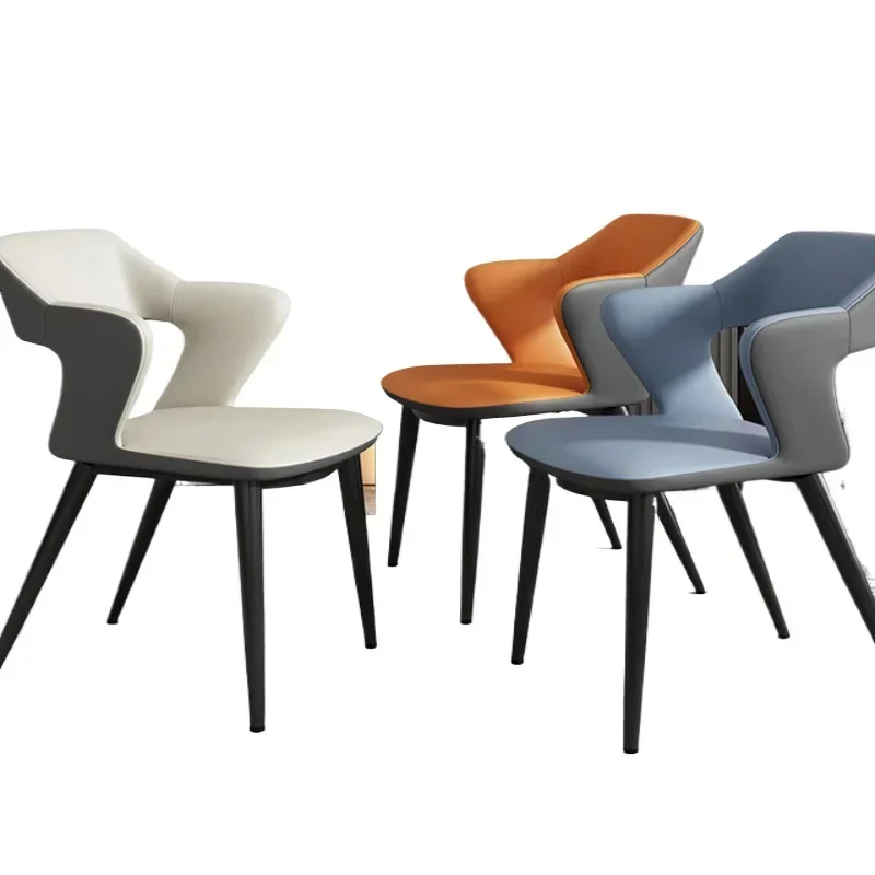 Light Luxury Dining Chairs High-Grade Tea Table Chairs Simple Negotiation Chairs with Backrest Modern Luxury Dining Set