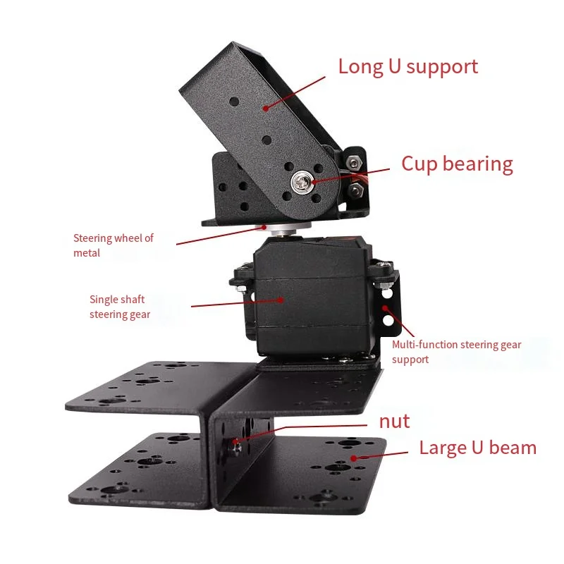 2 Dof Metal Gear Gimbal Bracket Robot Arm DIY Smart Accessories Servo MG996 Programmable DIY Kit for UNO Robotic Arm Education