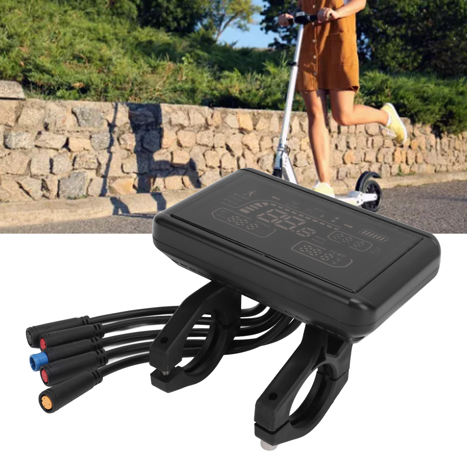 Alta precisão bicicleta elétrica Display Meter, Speed Gear Indicator, indicador de velocidade, fácil instalação para modificação, novo