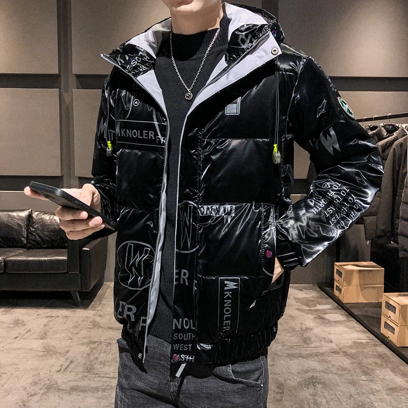คุณภาพสูงฤดูหนาวลงเสื้อแจ็คเก็ตผู้ชายฤดูใบไม้ร่วงเสื้อสีขาวเป็ดลงเสื้อ Jacket สั้นรุ่นเกาหลี Top วัยรุ่นแฟชั่น Hooded cot