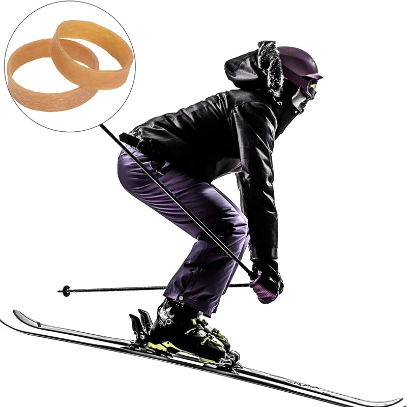 50/30/10pcs Ski bindung Brems halter Brems halter Bänder Gummiringe Brems band Ski bindung Ski ausrüstung Elastizität sband