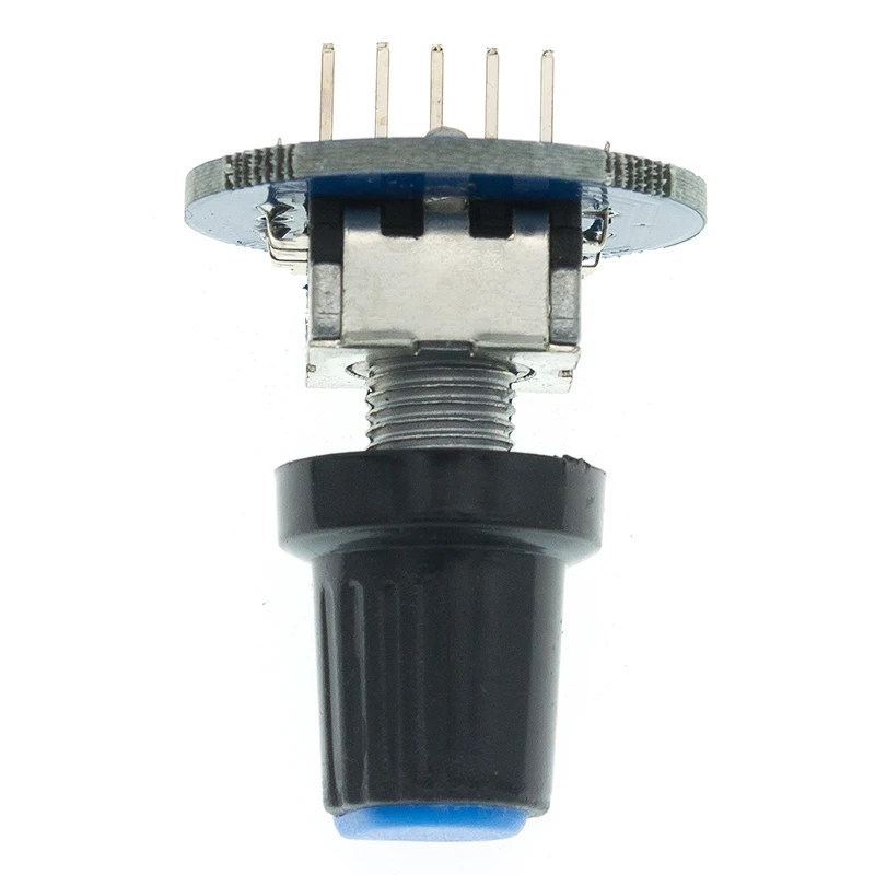 TENSTAR 2PCS Rotary Encoder Module Brick Sensor Development Round Audio Rotating Potentiometer Knob Cap EC11