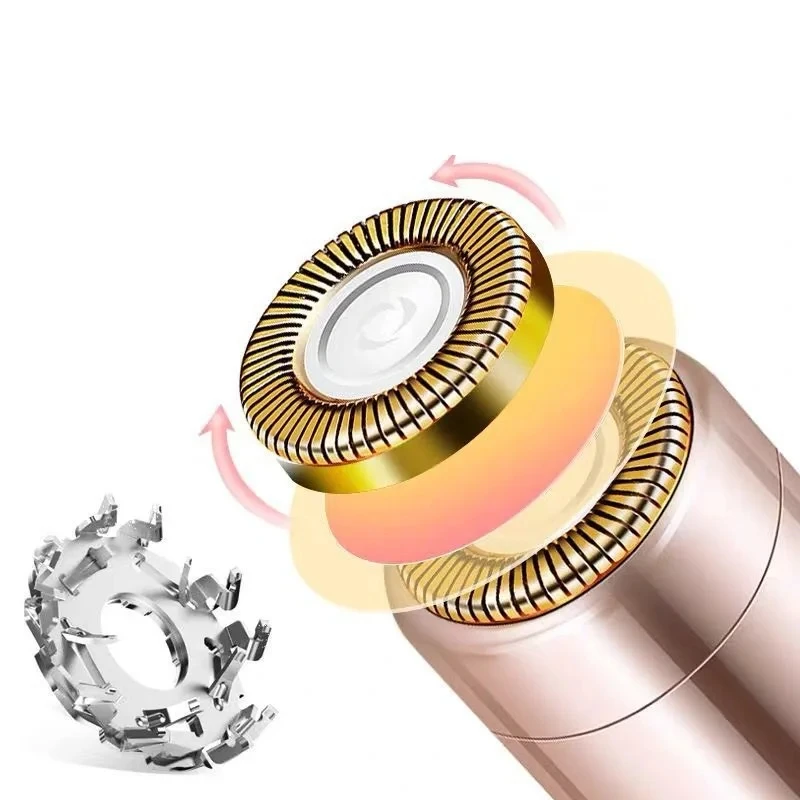 Tipo di rossetto portatile Rasoio elettrico con ricarica USB femminile Mini rasoio indolore ed efficiente per la rasatura del viso e delle gambe