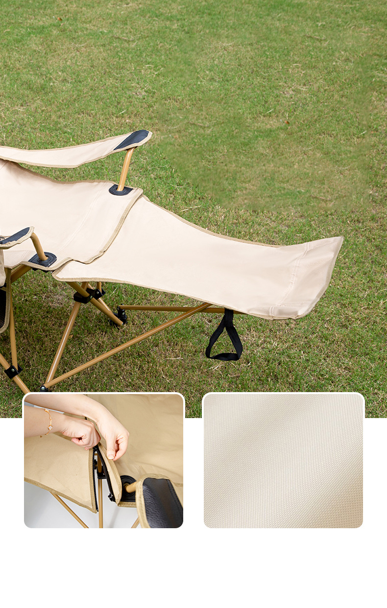 Silla plegable para acampar al aire libre, tumbonas portátiles con ángulo ajustable, tumbonas para la playa, jardín, terraza, sillón reclinable relajante