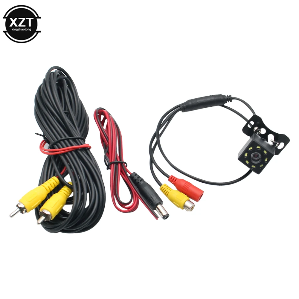 Mới Góc Rộng HD Camera Chiếu Hậu Ô Tô Phía Sau Video Xe Máy Ảnh Hỗ Camera 12 LED Nhìn Đêm Bãi Đỗ Xe camera