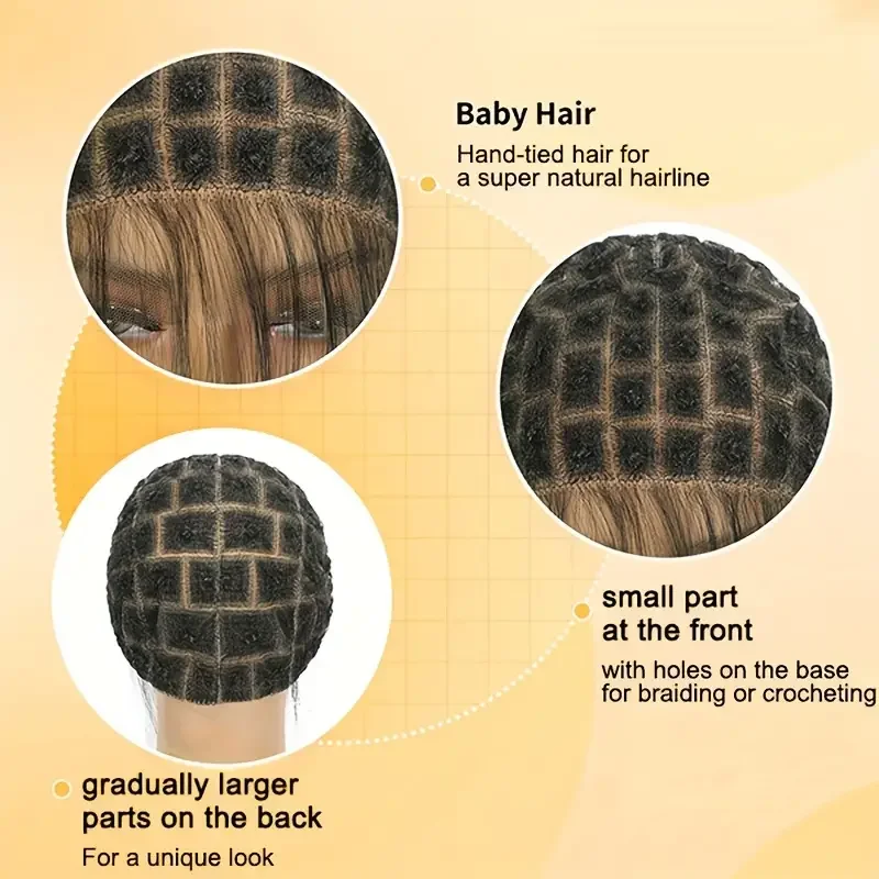 Boné de peruca de renda completa para peruca braiede peruca de renda completa cornrow boné de peruca de trança de renda dupla trança sem nós boné de renda para mulher