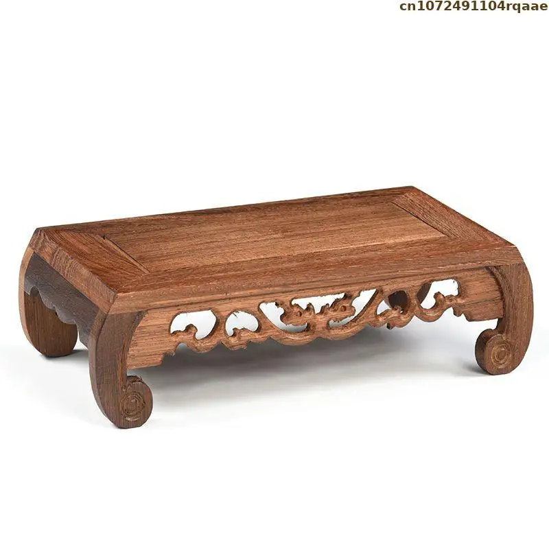 Standing Flower Bonsai Plant Shelf Wooden Frame Pot Display Rack Log Lathe Plant Scaffold Holder Home Garden Organization