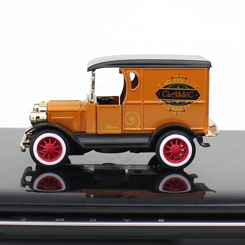 レトロスタイルの合金フォードカー,男の子へのギフト,収集玩具,1個
