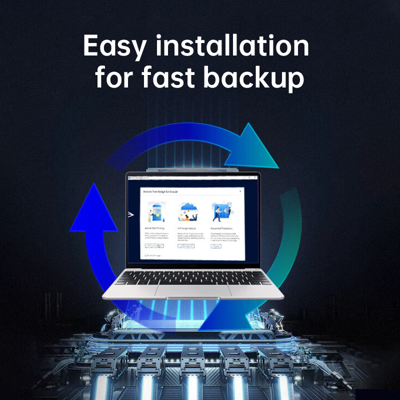 Crucial 5000 mo/s SSD NVMe M.2 2280 4 to 2 to 1 to disque dur interne à semi-conducteurs M2 PCIe 4.0x4 2280 SSD pour PS5 ordinateur portable