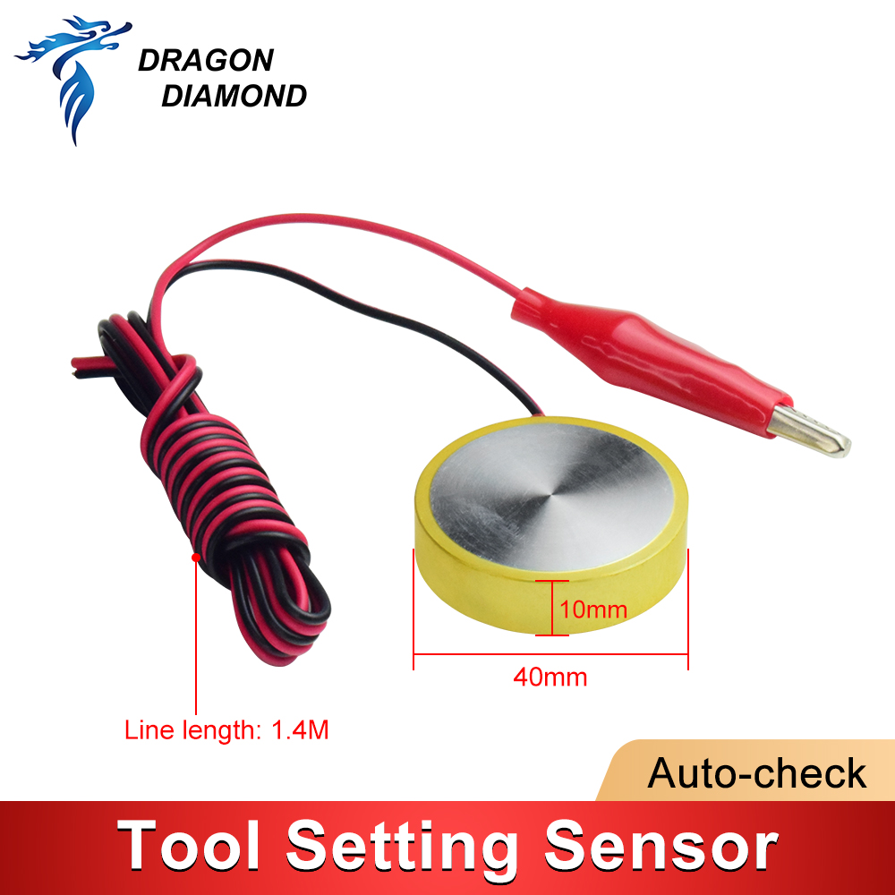 1PC Mach3 Z 축 라우터 밀링 40mm 제로 체크 터치 플레이트 설정 나이프 블록 프로브 센서 CNC 조각 기계 CNC 도구