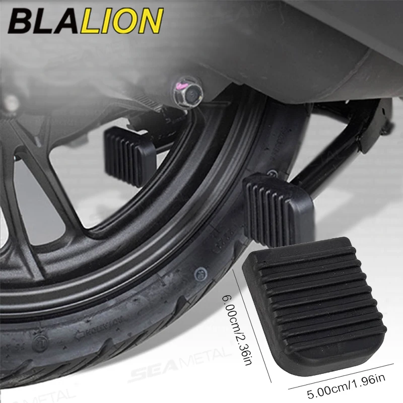 Blalon motocicleta suporte almofada kickstand placa de suporte de borracha estacionamento ao ar livre moto pé suporte lateral base kickstand titular almofada