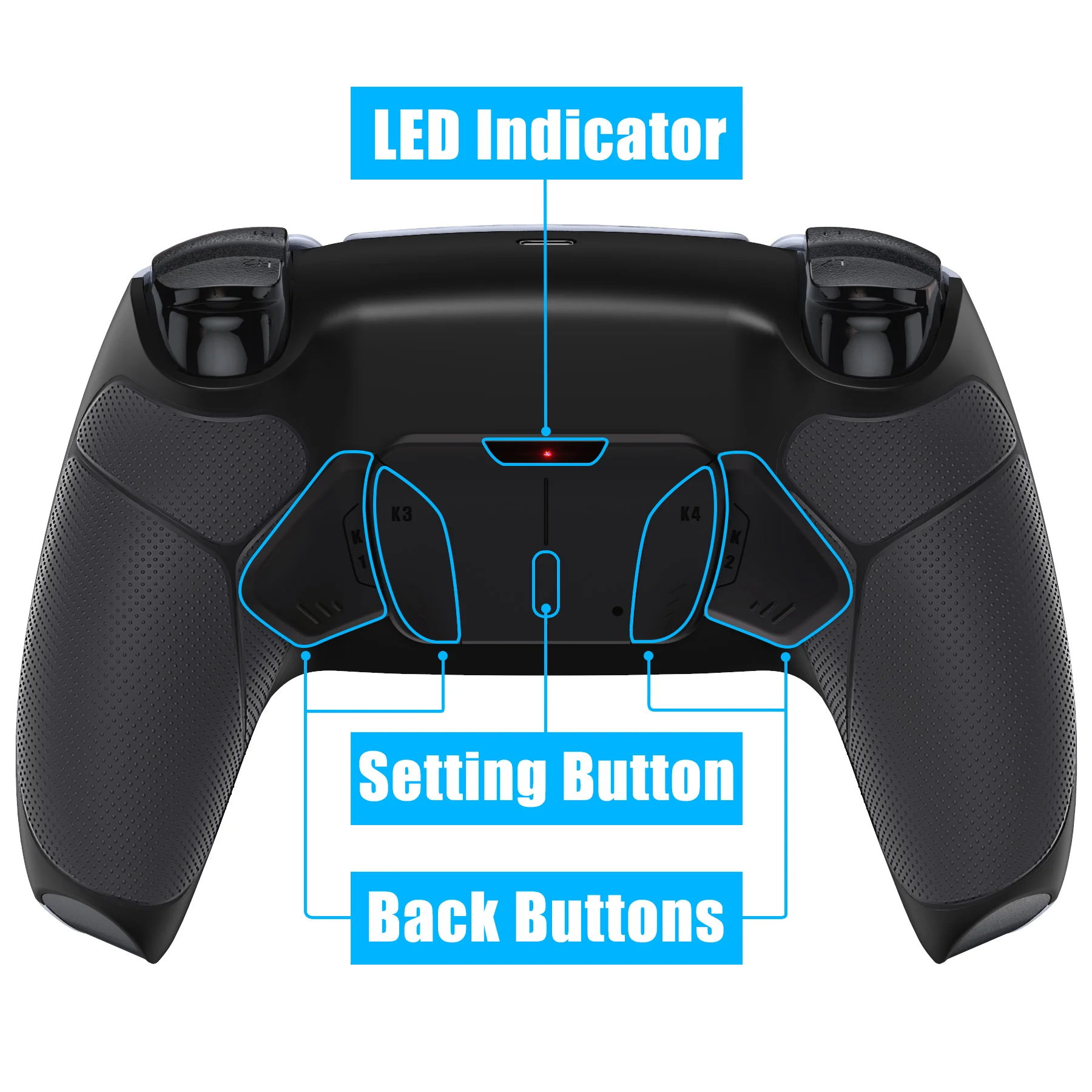 Kit de reasignación programable eXtremeRate RISE4 V3 para controlador ps5 BDM-030/040/050, placa de actualización, carcasa trasera y botones rediseñados