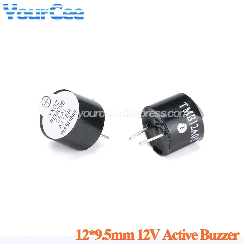 10 uds/5 uds Mini zumbador activo 3V 5V 12V 24V 0905 9*5,5mm 4,2mm 12*6,5mm 7,5mm 9,5mm tubo de plástico electromagnético sonido de tono pitido