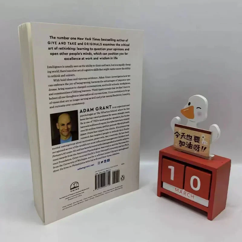 Piense de nuevo por Adam Grant El poder de conocer lo que no sabe # 1 libro más vendido en inglés