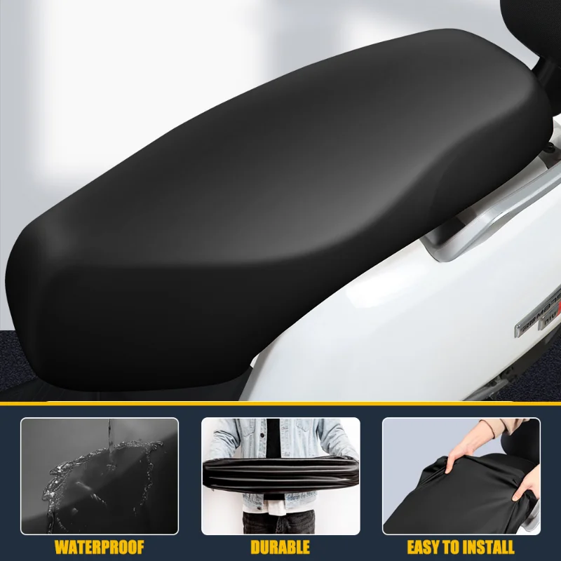 Capa de assento da motocicleta à prova dwaterproof água respirável couro 3d malha capa protetor protetor solar para motocicleta scooter elétrico
