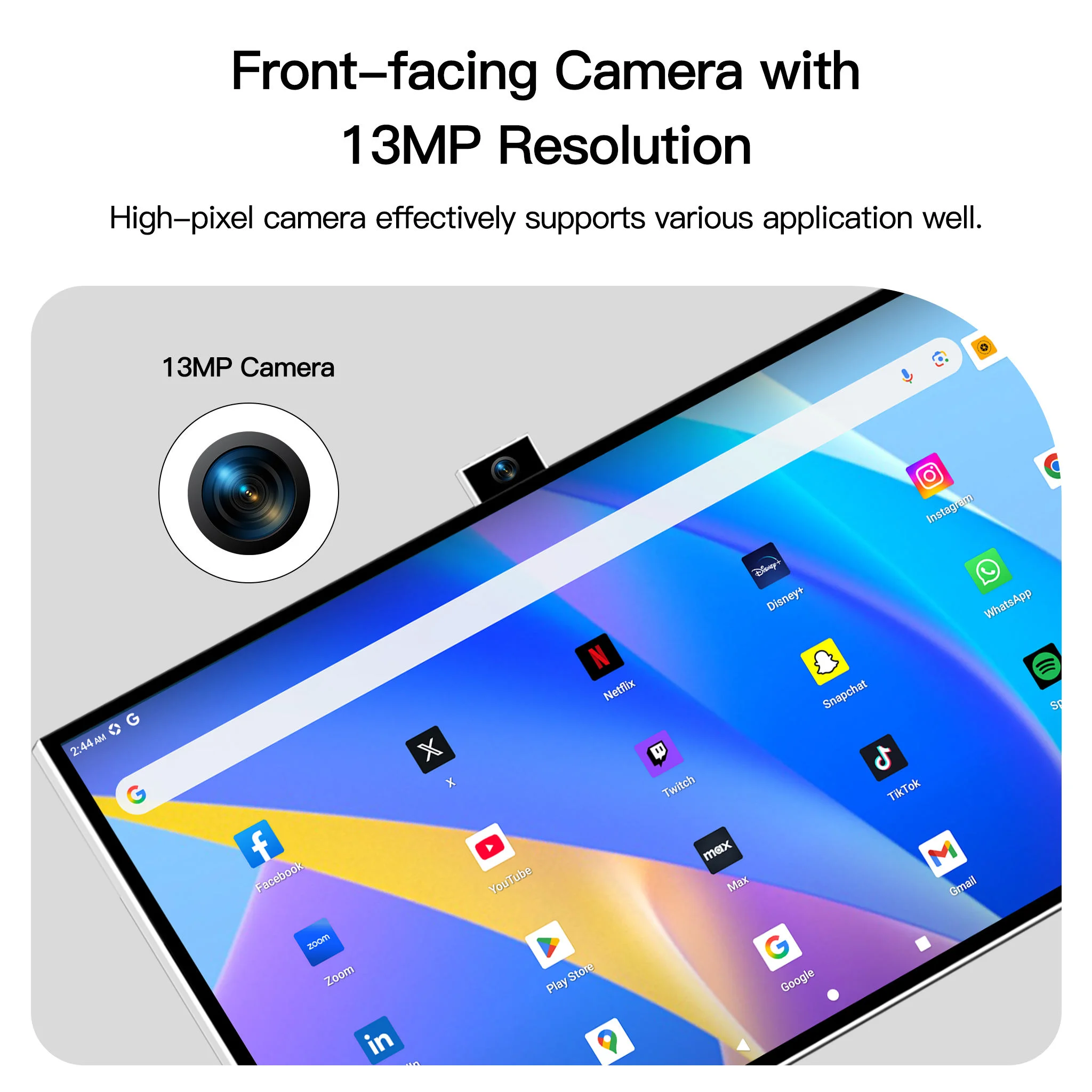 JEESTON Sarmt TV 27 Inch Android 13 Hidden camera, 360° rotating IPS touch screen Tablet Roller-type free movement 100WH battery