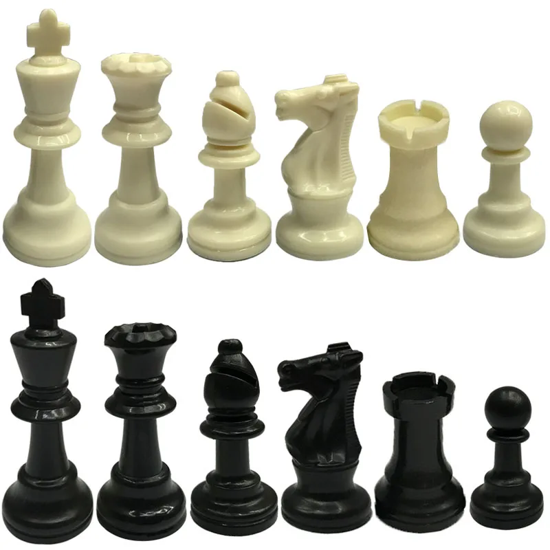 Luxo 32 peças de xadrez de alta qualidade jogo de xadrez rei alto 64mm 77mm 97mm ajedrez medieval conjunto de xadrez crianças brinquedos jogando jogo