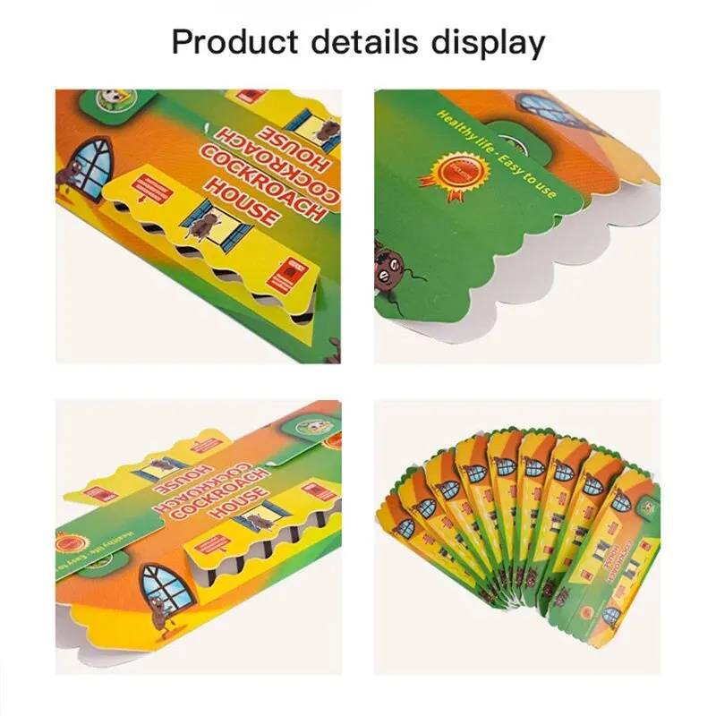 5Pcs Roach Trap Living Room Kitchen Bedroom Restaurantwarehouse Available Roaches Ants Spiders Insect Board