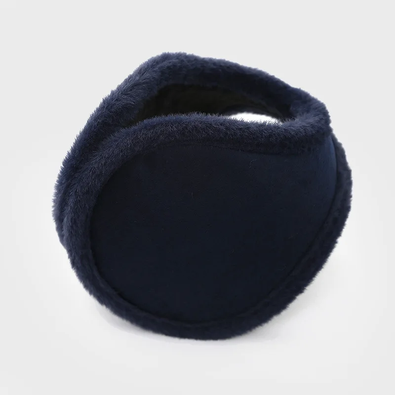 Orejeras térmicas de invierno para hombre con forro polar, cubiertas para los oídos gruesas y esponjosas, calentadores de oídos resistentes al frío, a la moda