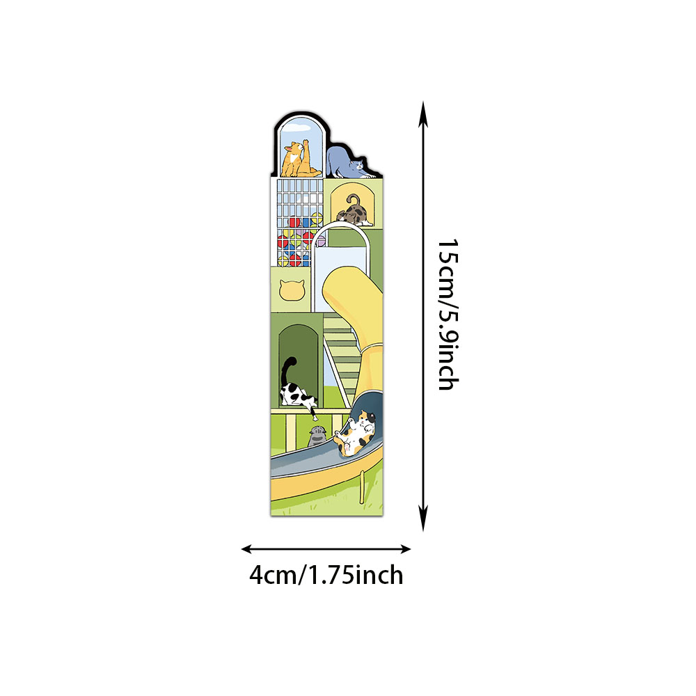 30PCS Katze Welt Lesezeichen Farbe Leseseite Buch Markierung Student Kreative Geschenk Dekoration Seite Markierungskarten