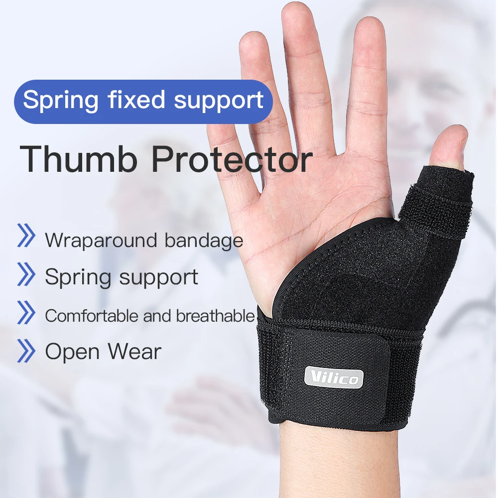 1PC Splint แบบยืดหยุ่นข้อมือ Thumb Support BRACE สําหรับ Tendonitis โรคข้ออักเสบ Breathable Thumb Protector GUARD เหมาะกับมือขวาและซ้าย