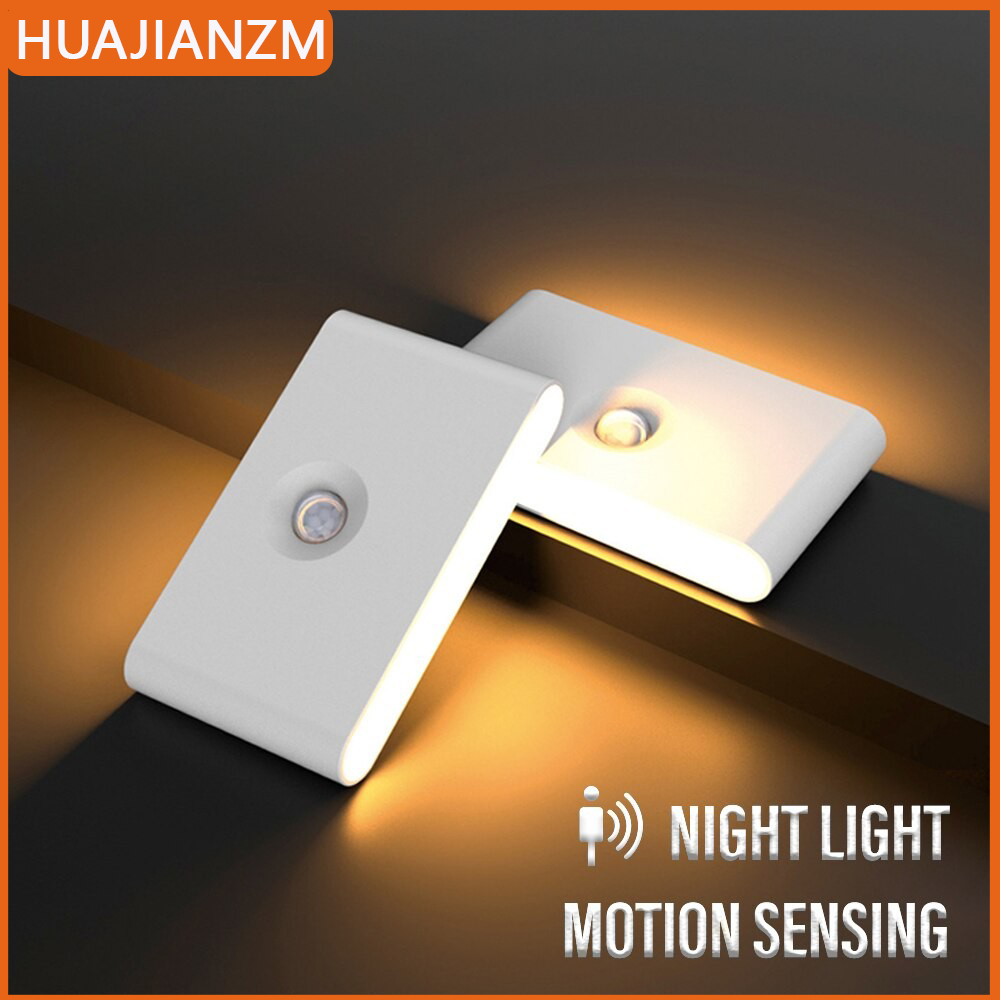 LED Motion Sensor Licht Drahtlose LED Nachtlicht Typ C Wiederaufladbare Nachtlicht Schrank Garderobe Lampe Treppe Für Küche LED