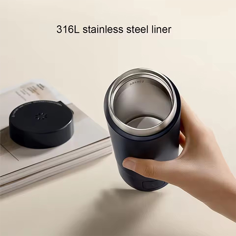 Xiaomi-Mijiaポータブル電気ケトル,サーモカップ2個,高速水ボイラー,スマート温度,断熱,旅行用,新品,350ml, 2022