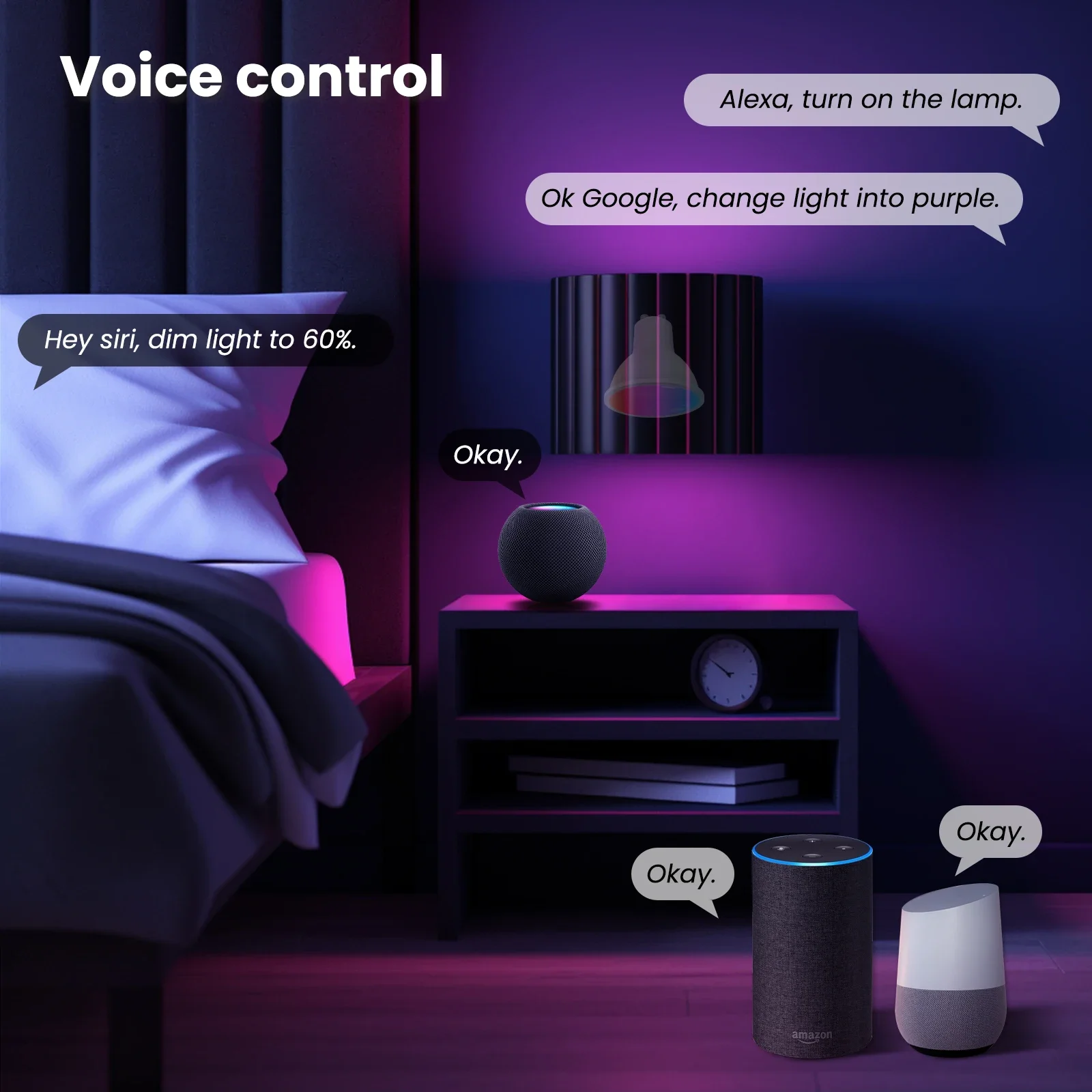 MOES Tuya Matter WiFi GU10 スマート電球調光可能な LED ライト 1600 万 RGB C+W カラーキャンドルランプ音声制御 Alexa Google ホーム