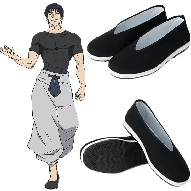 Gra Jujutsu Kaisen Toji Fushiguro Cosplay buty dla mężczyzn kobiety buty kung fu Halloween karnawał do odgrywania ról akcesoria do butów